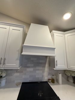 Wood Range Hood with Ventilation Insert never used