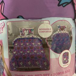 Girls Twin Bedding Set New 