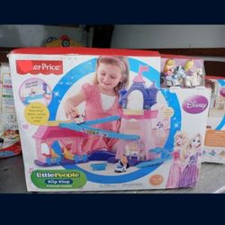 Fisher-Price Little People happy sounds home, Disney Princess Belle's Cottage, Klip Klop Princess Stable with Princess Aurora & Rapunzel $40 EACH