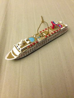 Carnival ship ornament