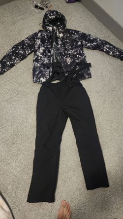 Men's Ski Suit, ski goggles, ski gloves