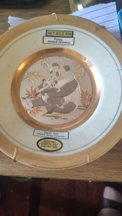 Vintage collector's plate from the Original Chokin Art Collection