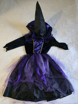 Purple Witch Costume Size Small 