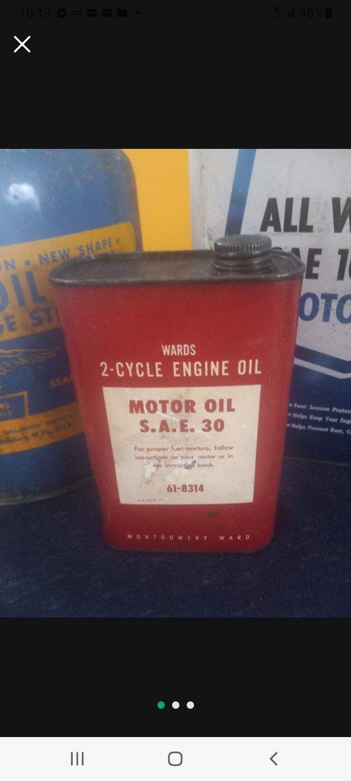 Vintage Montgomery Ward Oil Can #61-8314