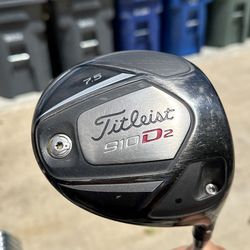 Titleist 910 D2 7.5 Degree Driver