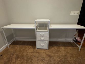 Desk and chairs