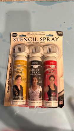 Stencil spray