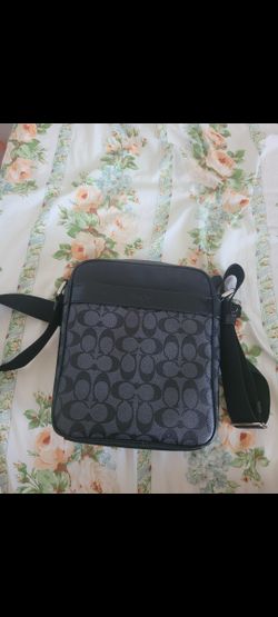 Mens Coach Black Side Bag