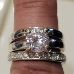 Jasper Silver Wedding Ring Set!