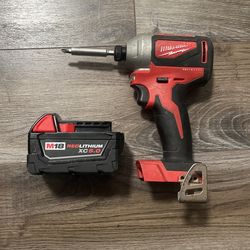 Milwaukee Impact And Battery Set Brand New Battery Used Impact