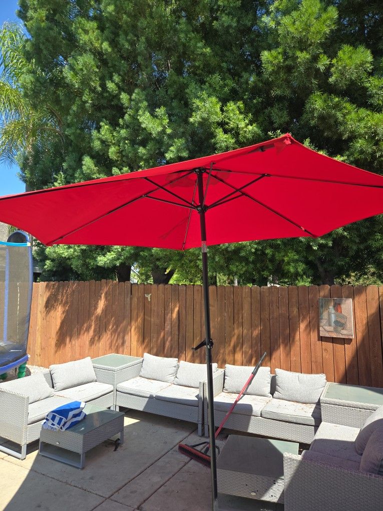 Umbrella And Metal Stand