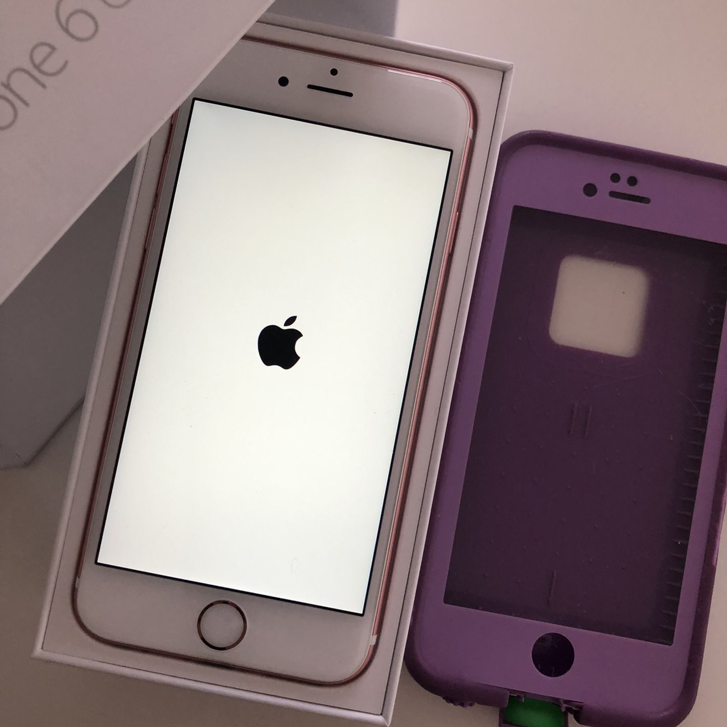 Iphone 6S Rose Gold 32gb with Protected Case