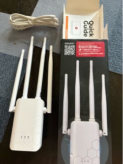 Wi FI extender with setup guide