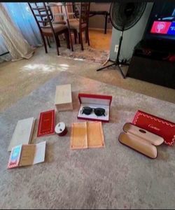 Vintage Cartier Sunglasses Mid 1990S Mint Condition Full Package 100% Authentic