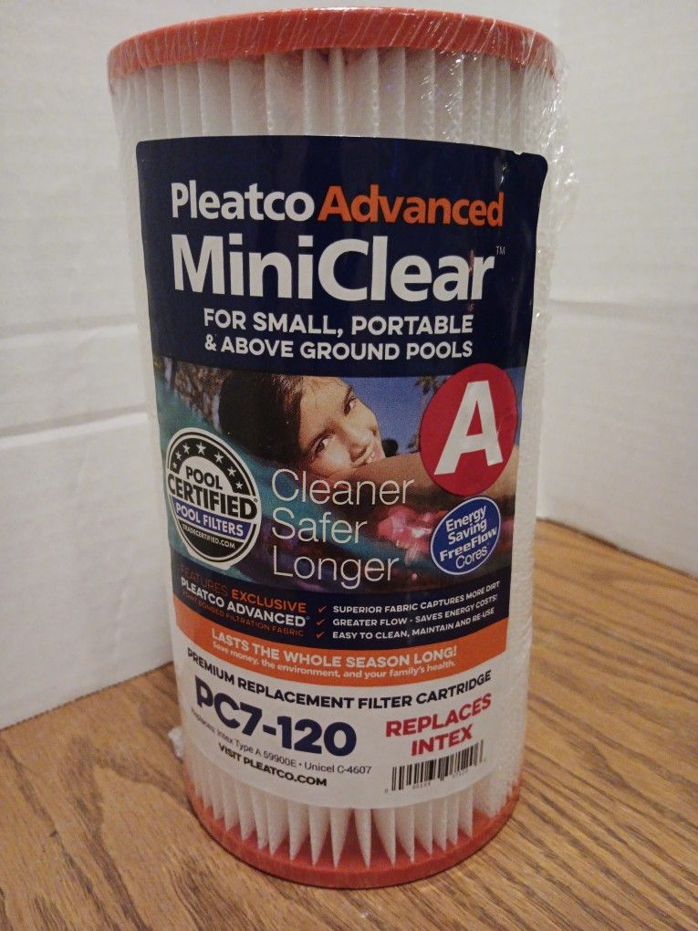 NEW pleatco Advanced mini clear PC 7 - 120(A)Premium filter cartridge list $17.99  MY PRICE  $10 FIRM  I Have A Few Left