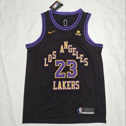 LeBron James City Edition Jersey LA Lakers Brand NEW Sizes Small Medium & Large 
