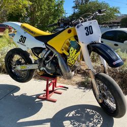  SUZUKI RMX 250 GREEN STICKER SUPERMOTO FUN DIRT BIKE SUPERMOTARD