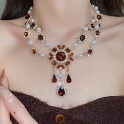 Necklaces and earrings set