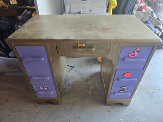 FREE Painted Wood Desk with Drawers