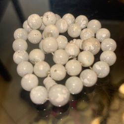 beautiful White Bead Crystal Like Bracelets 🤍