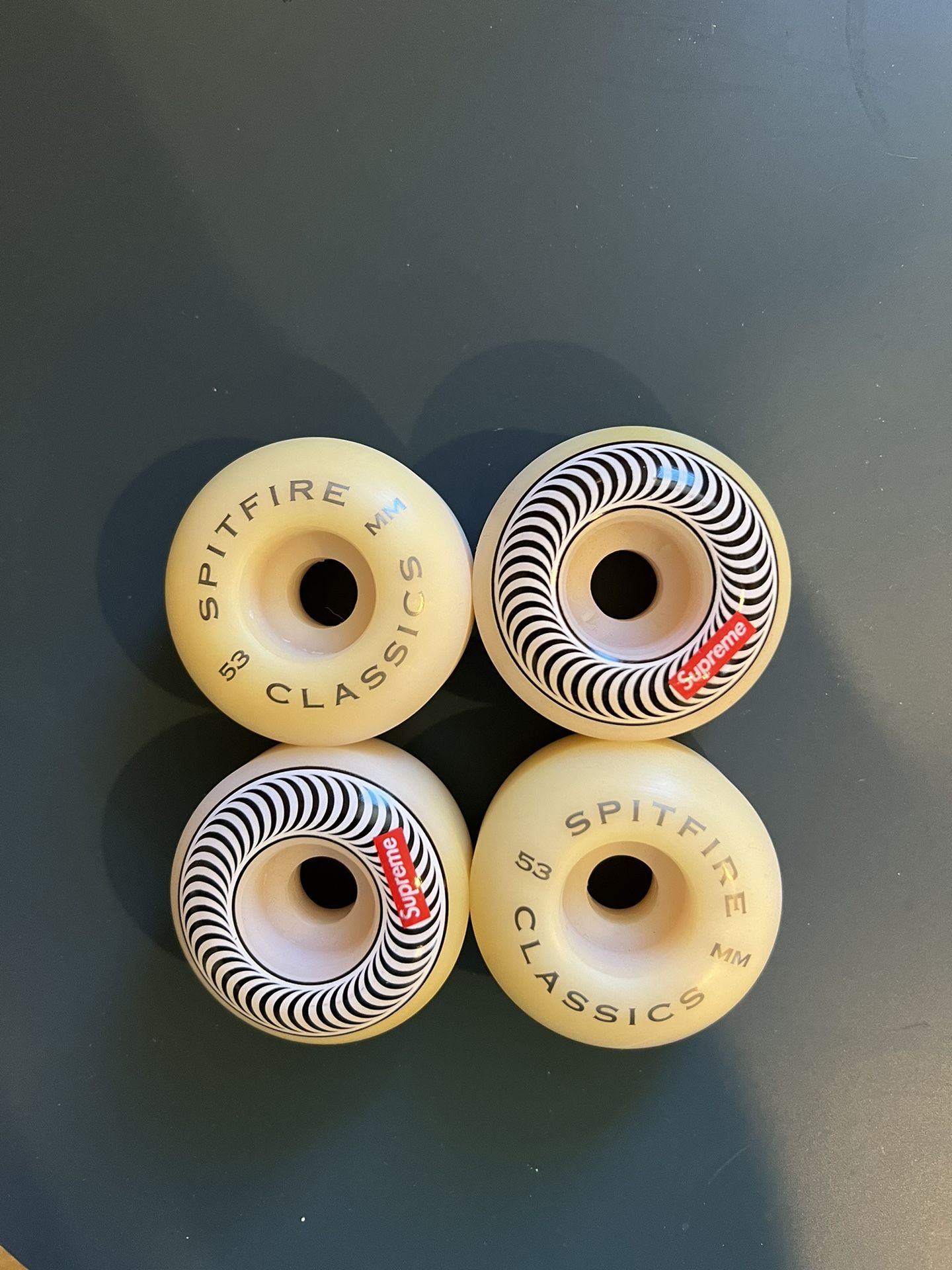 Supreme Spitfire Skateboard Wheels - Size 53