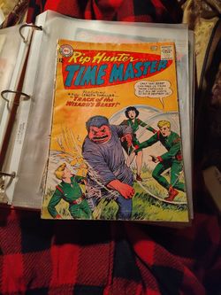 DC Comics issue titled Rip Hunter, Time Master #17.The cover art features the story "Track of the Wizard's Beast!", published in December 1963.