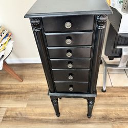 Linon Ashbury Jewelry Armoire - Black