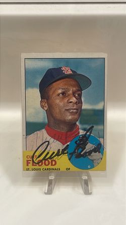 Curt Flood signed