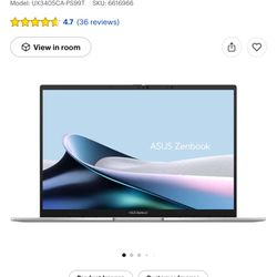 ASUS Zenbook 14 Laptop Foggy Silver Specs In Description 