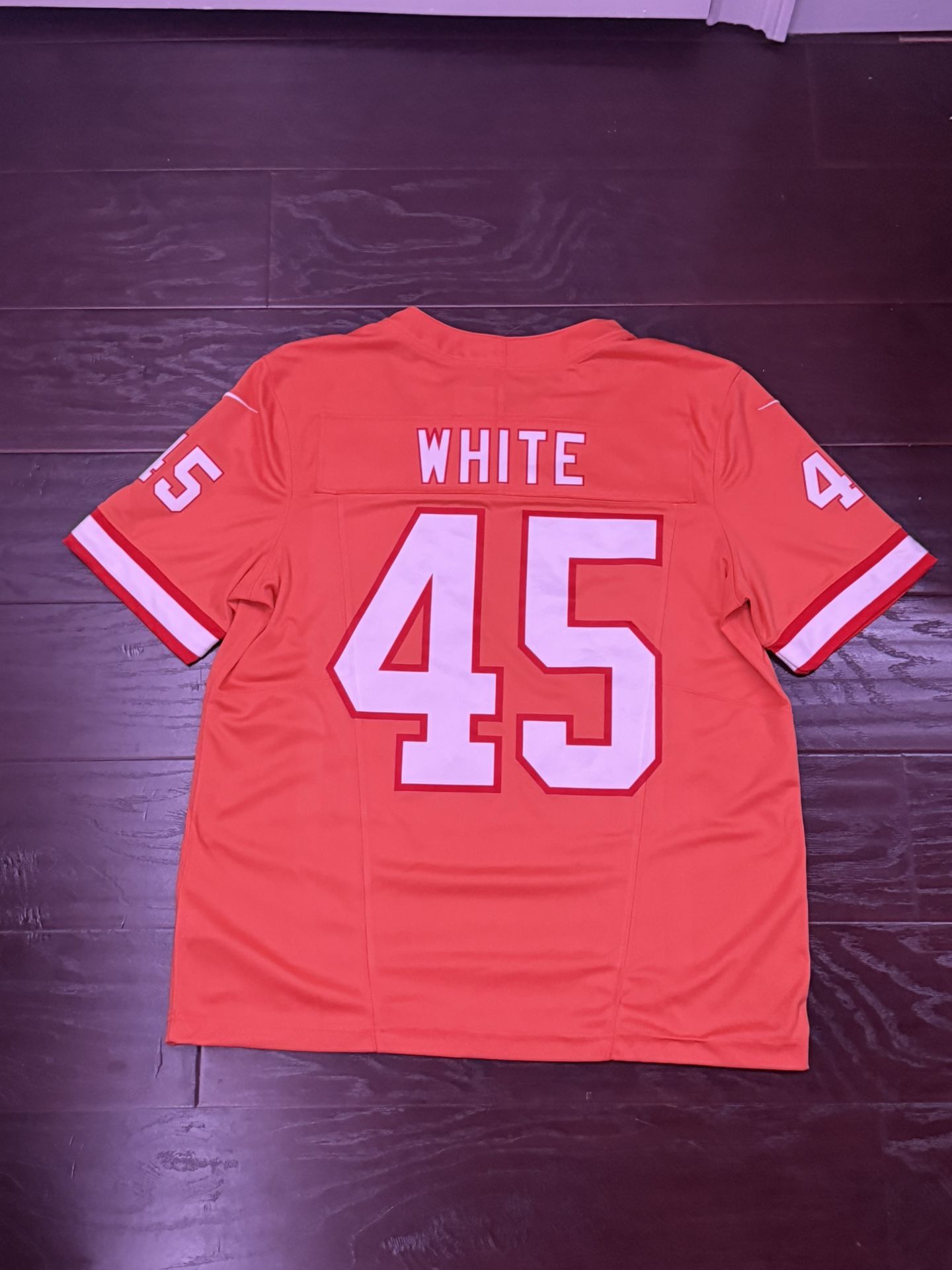 Tampa Bay Buccaneers Jersey Nike Throwback Creamsicle Devin White NFL Size L 