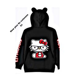 New hello Kitty plus size cuteness hoodie 2X