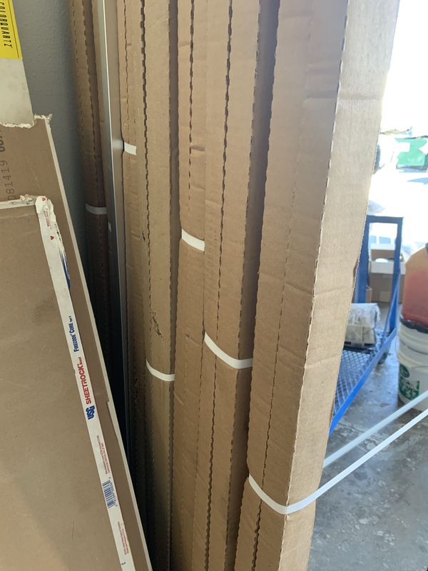 Mirror closet doors, aluminum, 2'x8' covers a 4x8 opening ...