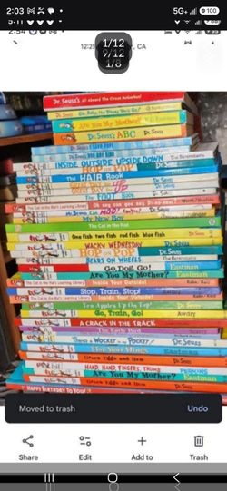 (100+) Dr. Seuss books, see 12 pics, $6 - $10 each