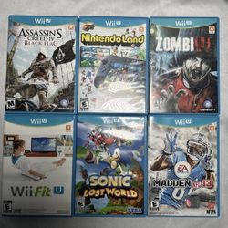 Nintendo Wii U Video Game Bundle Lot of 6 – All Tested , CIB & MINT DISCS🔥
