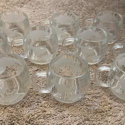 Vintage Nestle World Globe Mugs 