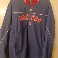 Men's Size L REEBOK Pullover Red Sox Jersey