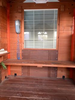 Wooden playhouse
