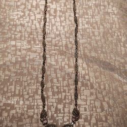 ***STERLING SILVER NECKLACE WITH STONES***
