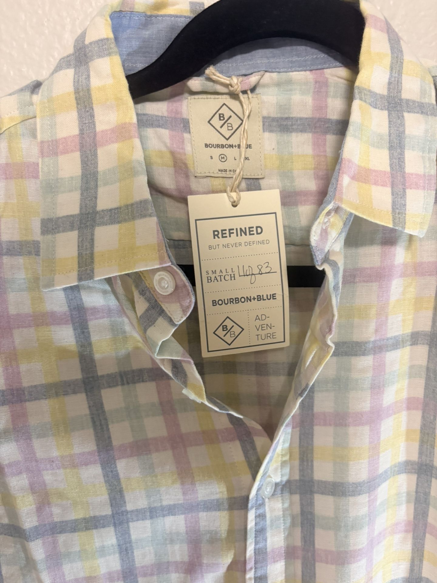 Bourbon And Blue Short Sleeve Button Up Shirt Limited Edition