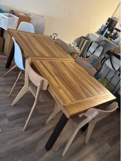 Dining table and 6 chairs