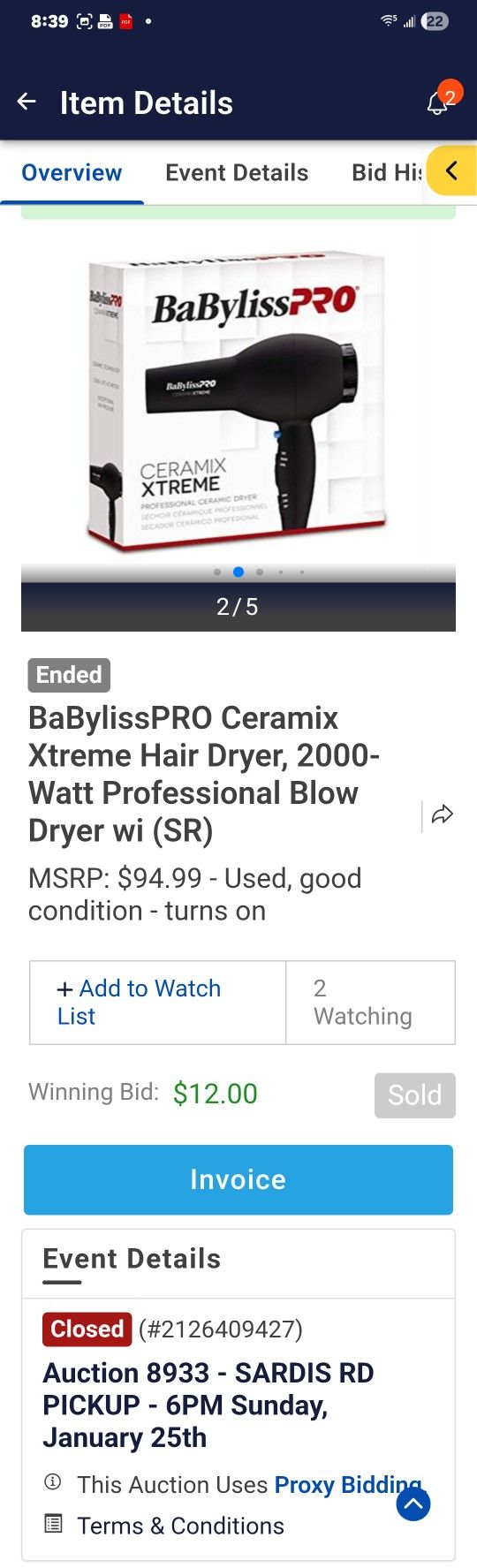 BABYLISSPRO Ceramix Xtreme Hair Dryer