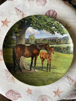 Spode 1988 English Thoroughbred by Susie Whitcombe Collectors Plate