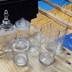 Glass Candy Jars 