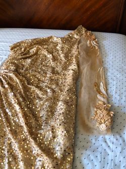 Gold dress