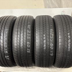 Set 4 Tires 235 60 19 Bridgestone Alenza Sport As 