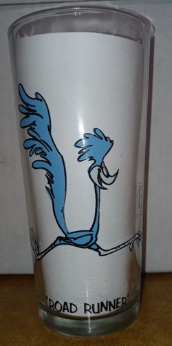 1973 Pepsi/ Warner Bros. Rare "Roadrunner W/NO BEEP" Collectors Glass
