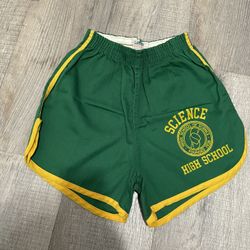 Vintage champion sports “Science High School" basketball short shorts XS 24-26
