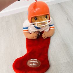 University Of Florida Gators Football Christmas Bear Stocking 