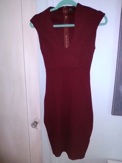 Burgandi woman's dress