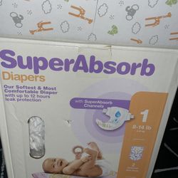 Superabsorb Diapers Size 1
